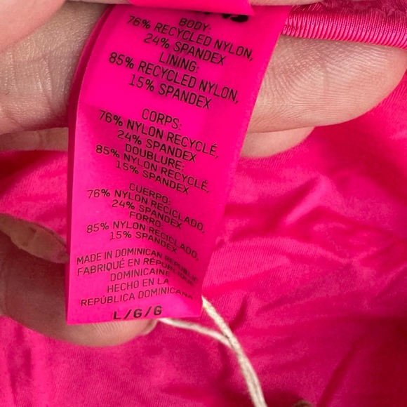 NWT Skims Pink Logo Camo Bikini Mid Waist Bottoms Large - Picture 4 of 6